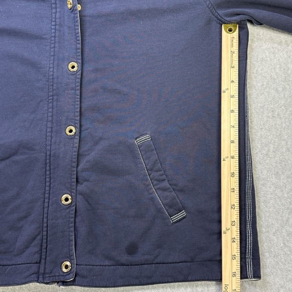 Ralph Lauren Jeans Co RL67 Navy Hooded Jacket 1X‎ Women's Cotton Zip Snap - Picture 3 of 11